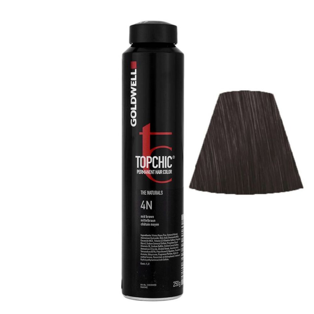 Goldwell Topchic Hair Color Coloration (Can) 4N Mid Brown 8.6 oz